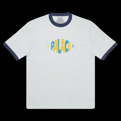 Palace Lozenge T-Shirt 'Grey Marl'