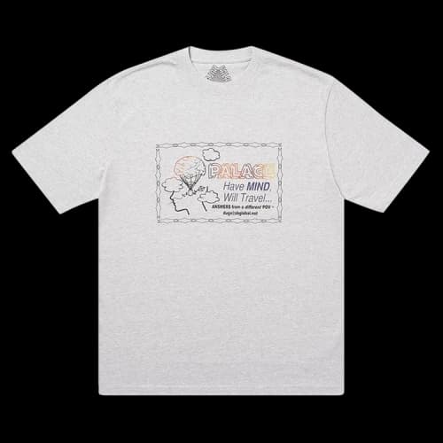 Palace Don't Call Me I'll Call You T-Shirt 'Grey Marl'