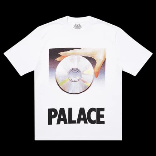 PALACE See-d T-Shirt Grey Marl Alphabet Short Sleeve Unisex White