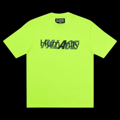 Palace Humanity T-Shirt 'Fluro Yellow'