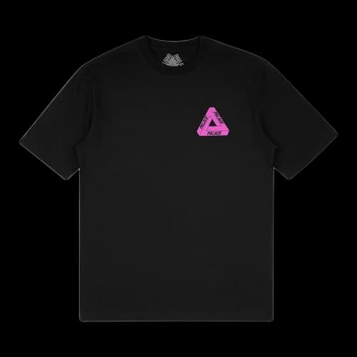 Palace Tri-To-Help T-Shirt 'Black/Fuchsia'