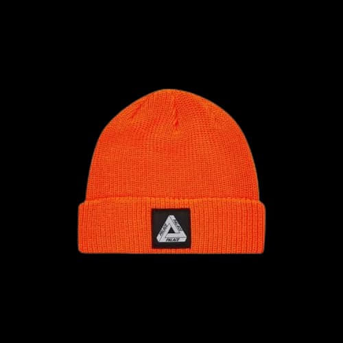 Palace Tri-Ferg Patch Beanie 'Safety Orange'