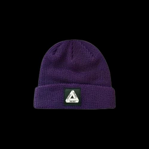 Palace Tri-Ferg Patch Beanie 'Purple'