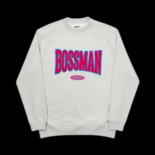 Palace Boss Man Crew 'Grey Marl'