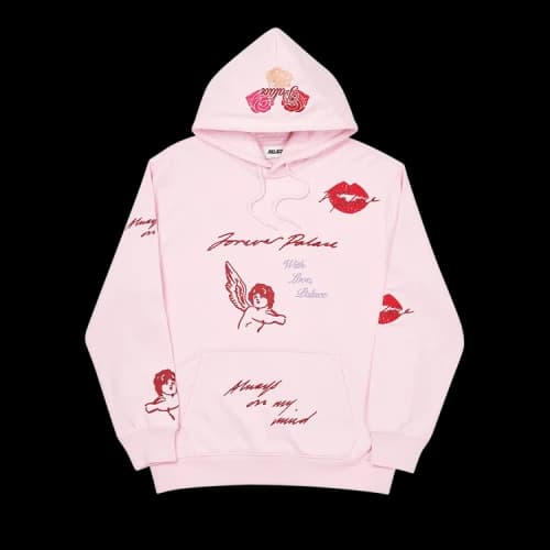 Palace Love Letter Hood 'Pink'
