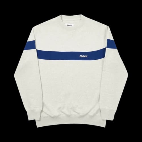 Palace Single Crew 'Grey Marl'