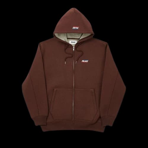 PALACE Drawstring hooded Zipper Jacket Unisex Red