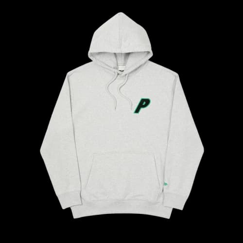 Palace x New Era LA Hoodie 'Grey Marl'