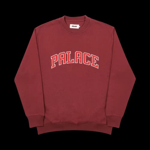 Palace Alas Crew 'Burgundy'