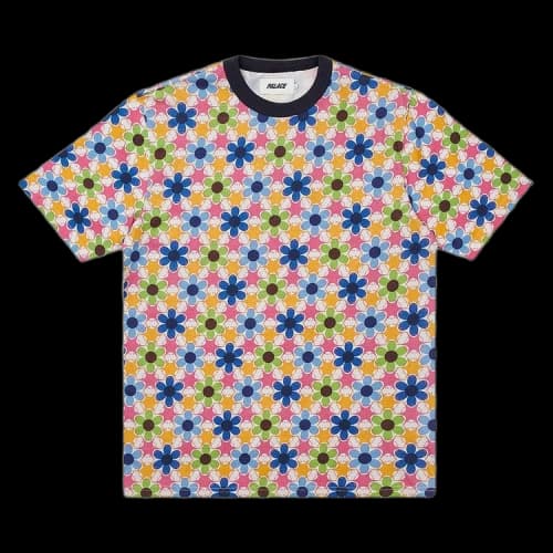 Palace Curtains T-Shirt 'Pink/Blue'