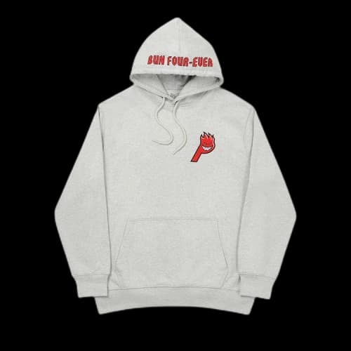 Palace x Spitfire Live To Bun Hood 'Grey Marl'