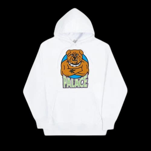 Palace Bulldog Hood 'White'