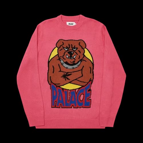 Palace Bulldog Knit 'Pink'