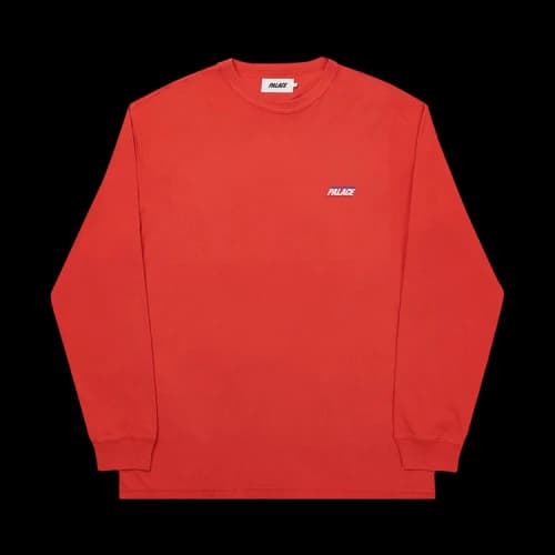 Palace Basically A Long-Sleeve 'Washed Red'