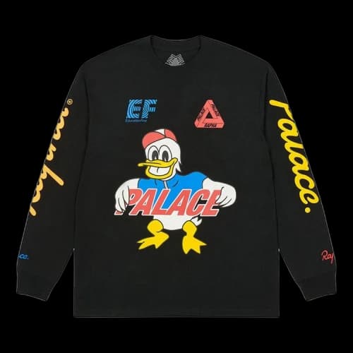 Palace x Rapha Off Bike Long-Sleeve 'Black'