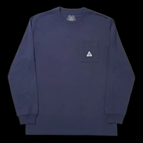PALACE Sofar Pocket Longsleeve Navy Unisex Navy Blue