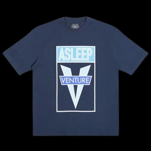 Palace Asleep To Venture T-Shirt 'Navy'