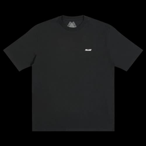 PALACE This Is What Pa;ace Stand Alphabet Printing Short Sleeve Black T-Shirt