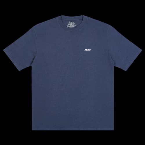 PALACE This Is What Pa;ace Stand Alphabet Printing Short Sleeve Navy Blue T-Shirt