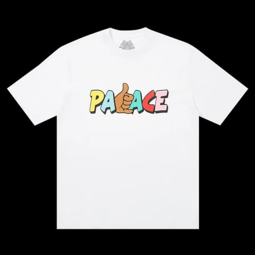 PALACE Shitfaced Shaka Round Neck Short Sleeve Unisex White