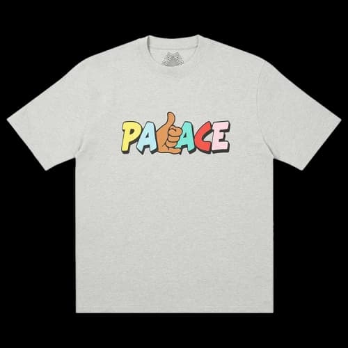 Palace Shitfaced Shaka T-Shirt 'Grey Marl'
