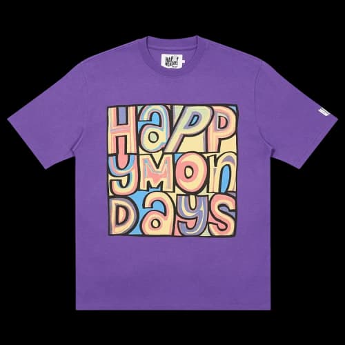 PALACE Alphabet Short Sleeve Round Neck Unisex Purple