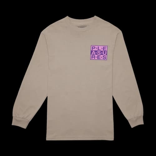 Pleasures Fragile Long-Sleeve T-Shirt 'Sand'