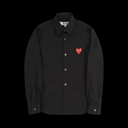 Comme des Garçons PLAY Small Heart Shirt 'Black'