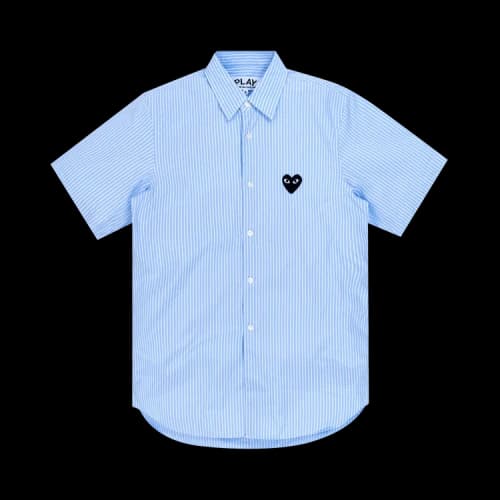 Comme des Garçons Strip Short-Sleeve B/D/F Shirt 'Blue'