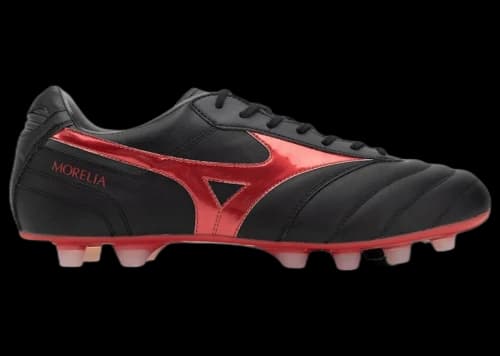 Mizuno Morelia II Elite FG Black Morelia 40th Red