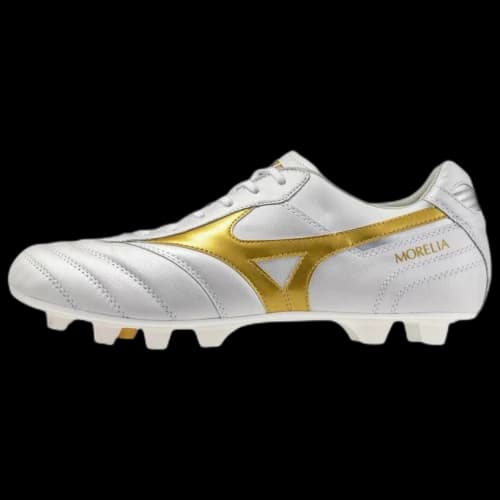 Mizuno MORELIA 2 Soccer Shoes Unisex White Gold