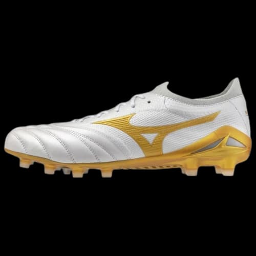 Mizuno Morelia Neo 4 Soccer Shoes Unisex White Gold