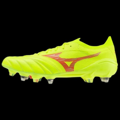 Mizuno Morelia Neo 4 Slip Resistant Abrasion Resistant Soccer Shoes Unisex Yellow