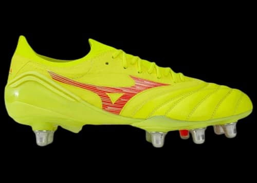 Mizuno Morelia Neo IV Beta Elite Safety Yellow Fiery Coral