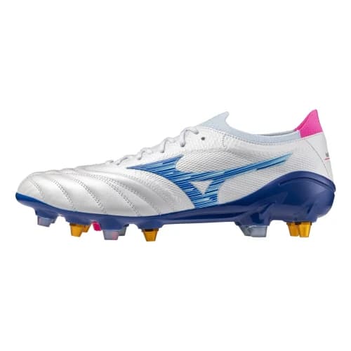Mizuno Morelia Neo 4 Abrasion Resistant Soccer Shoes Men's White Blue