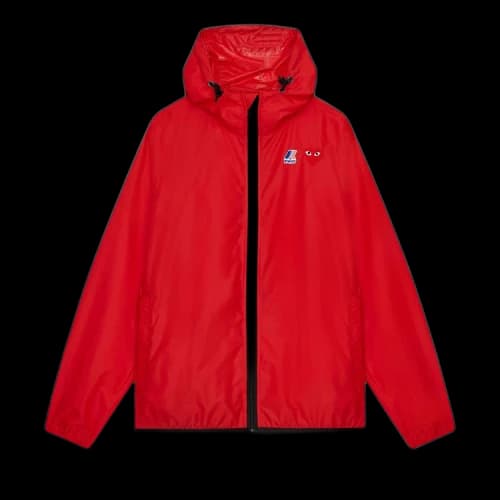 Comme des Garcons Play x K-Way Claude Full-Zip Jacket Red