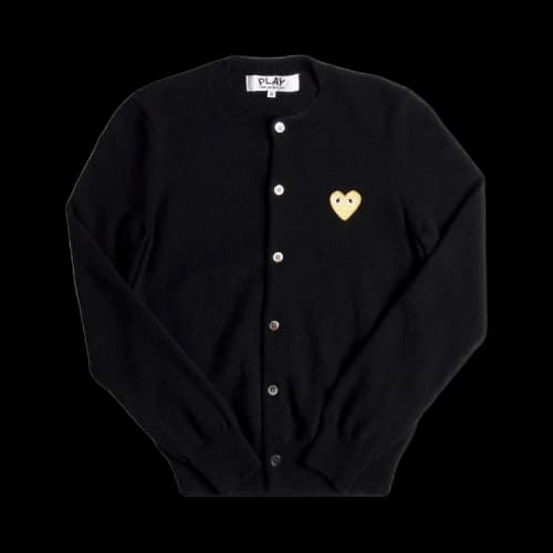Comme des Garçons PLAY Heart Logo Cardigan 'Black'