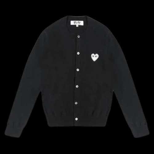 Comme des Garçons PLAY Heart Cardigan 'Black'