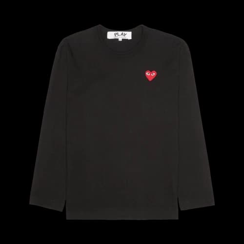 Comme des Garçons Play Small Heart Knitted Sweater 'Black'