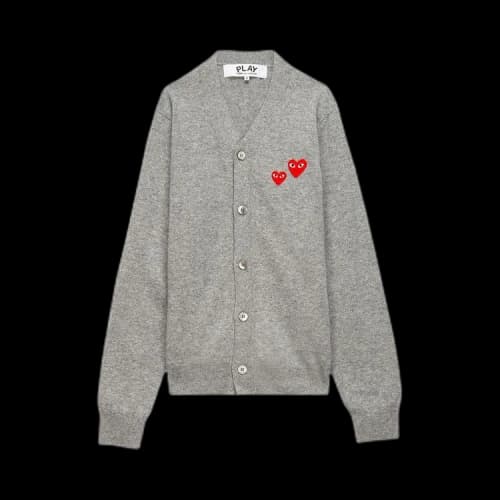 Comme des Garçons PLAY V-Neck Cardigan 'Grey'