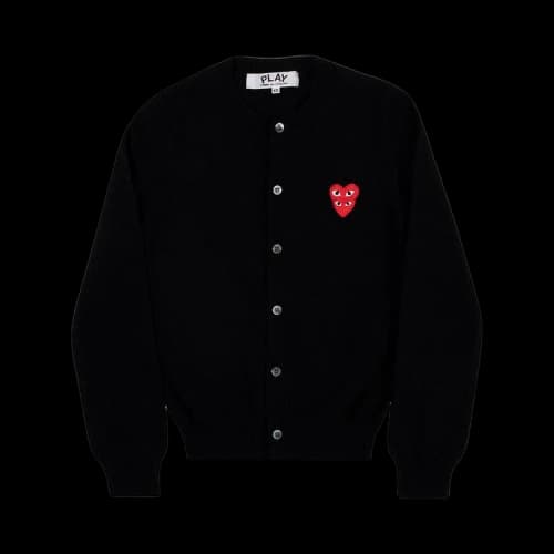 Comme des Garçons PLAY Heart Logo Cardigan 'Black'