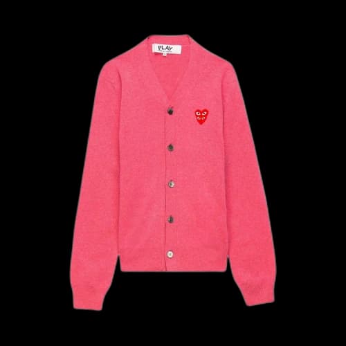 Comme des Garçons PLAY V-Neck Cardigan 'Pink'