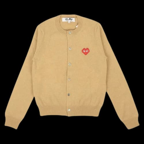 Comme des Garçons Heart Cardigan Sweater 'Brown'