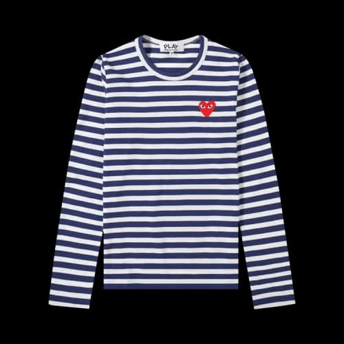 Comme des Garçons PLAY Striped T-Shirt 'Navy/White'