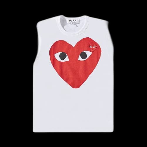 Comme des Garçons PLAY Large Heart Logo T-Shirt 'White'