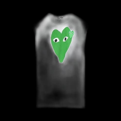 Comme des Garçons PLAY Green Heart Tee 'White'