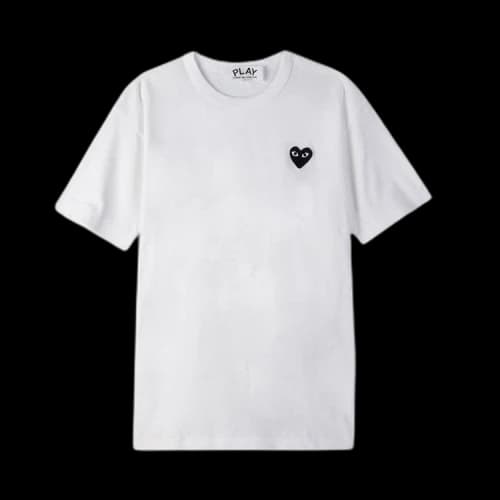 Comme des Garçons PLAY Heart Logo Short-Sleeve T-Shirt 'White'