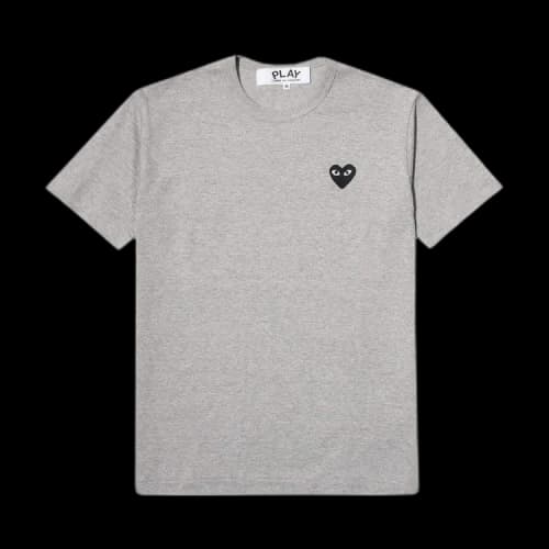 Comme des Garçons Short-Sleeve Play T-Shirt With Black Heart 'Grey'