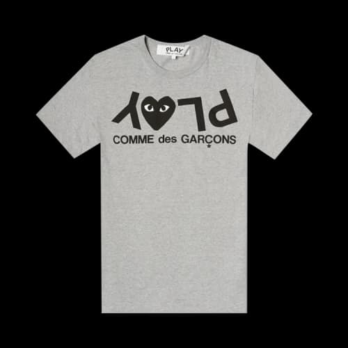 Comme des Garçons PLAY Reverse Logo Print T-Shirt 'Grey'