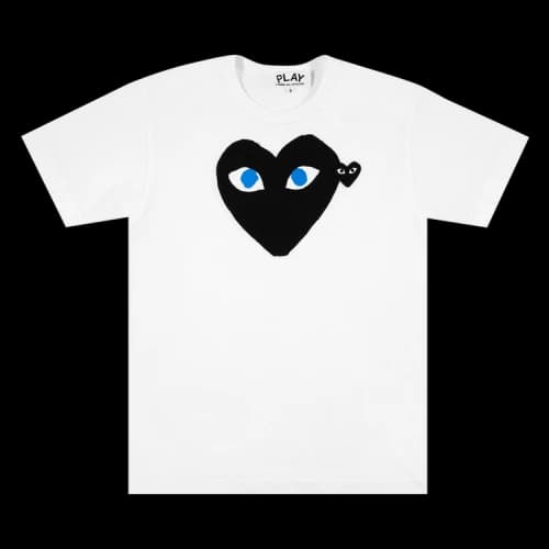 Comme des Garçons PLAY Heart Eyes Logo T-Shirt 'White'